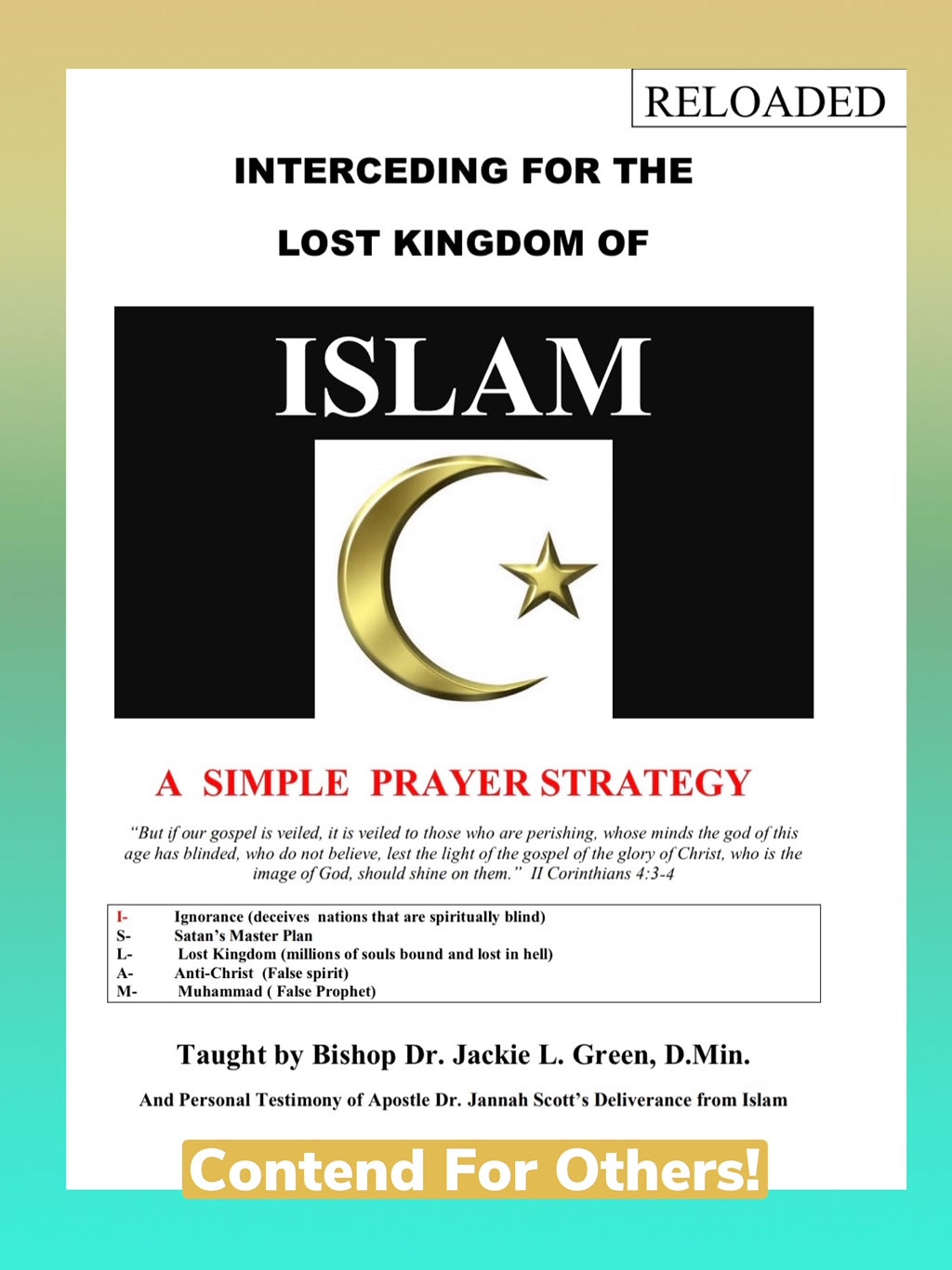 INTERCEDING FOR THE LOST KINGDOM OF ISLAM