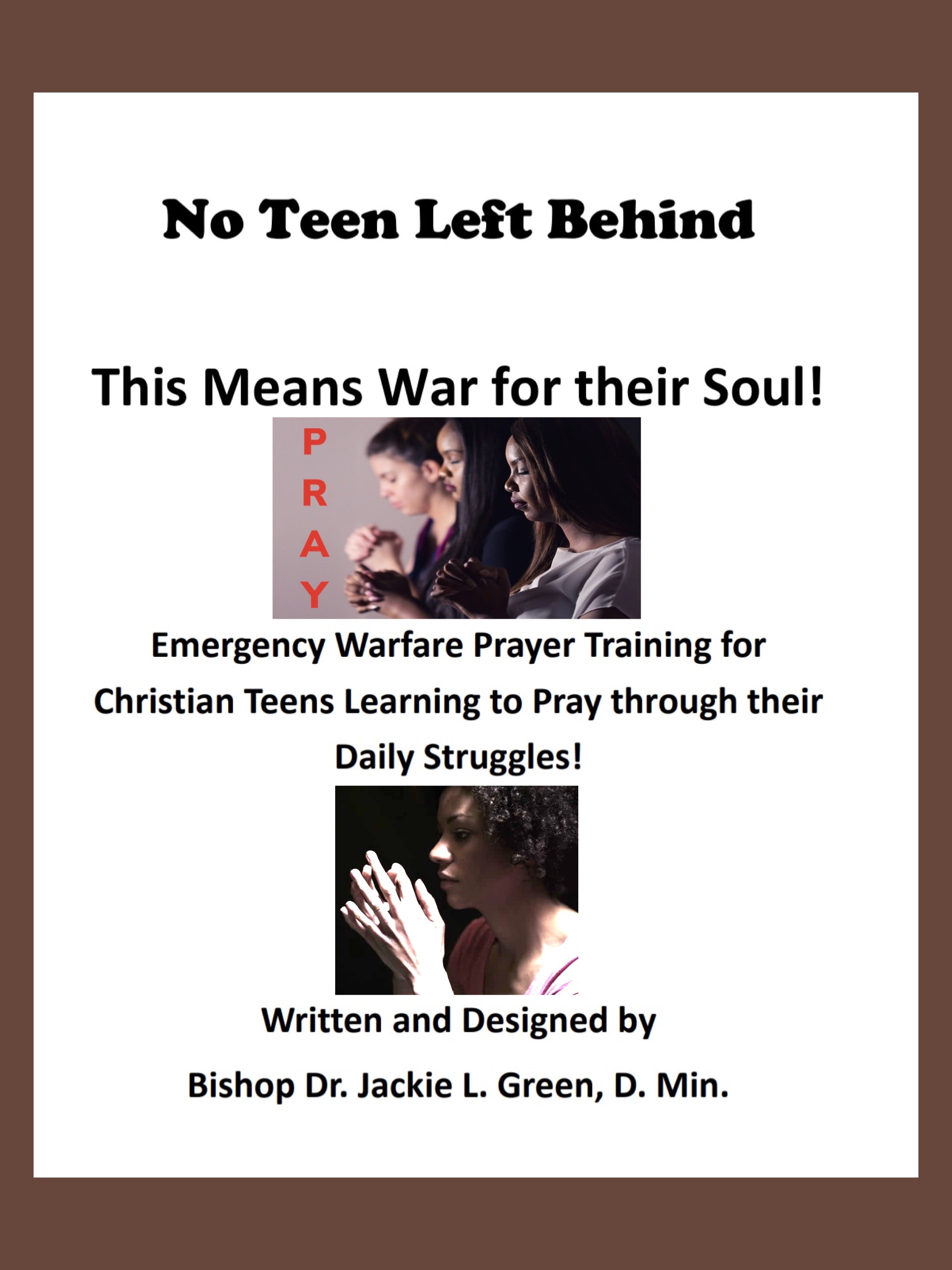 NO TEEN LEFT BEHIND CREATE SPACE INTERIOR